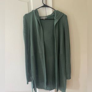 Hooded cardigan